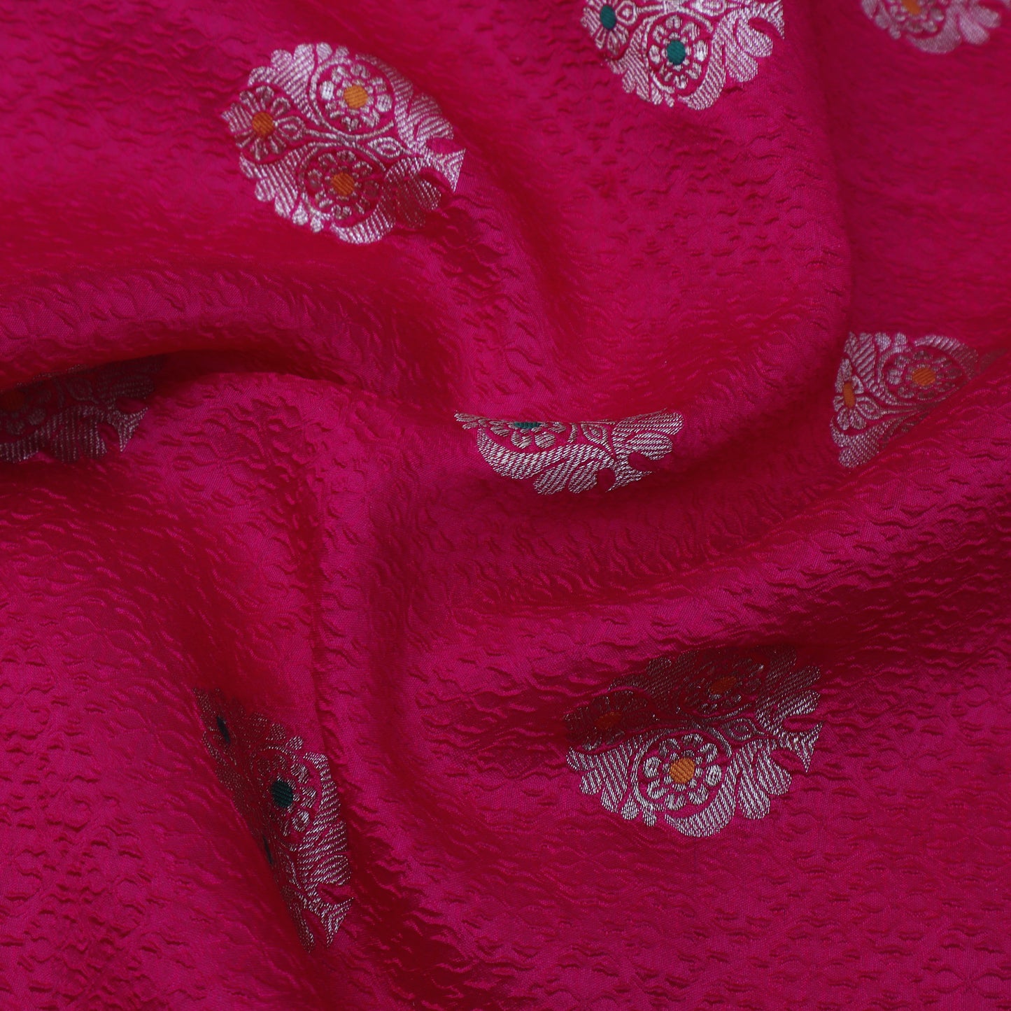 Rani Color Katan Meena Brocade Fabric