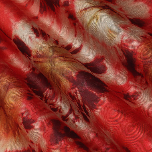 Printed Dupion Fabric