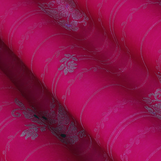 Rani Color Katan Meena Brocade Fabric