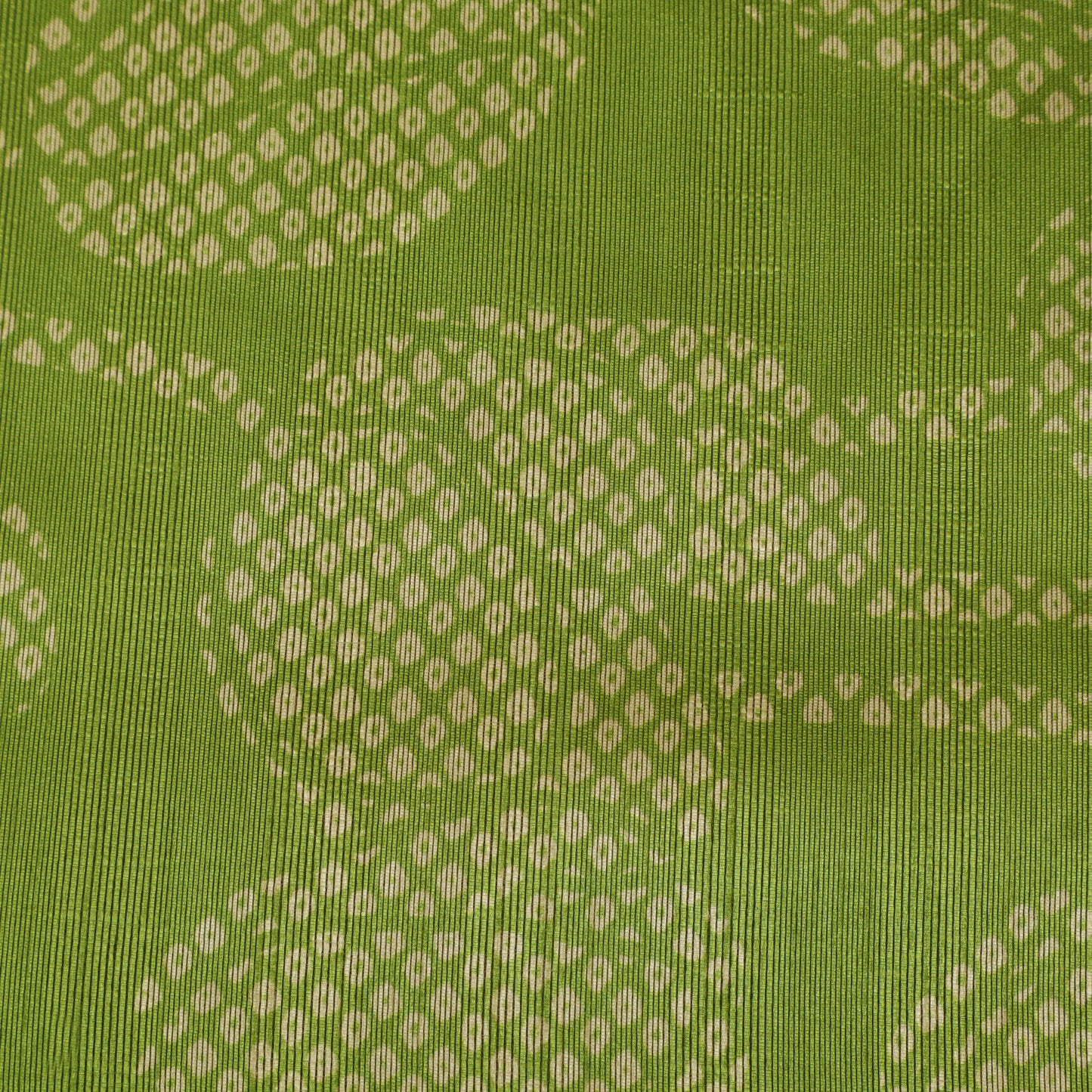 Green Color Dupion Print Fabric