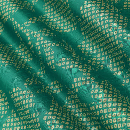 Teal Green Dupion Print Fabric