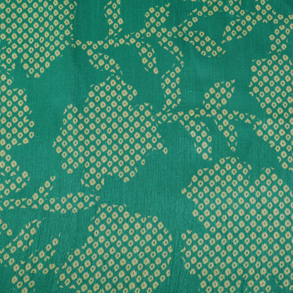 Teal Green Dupion Print Fabric