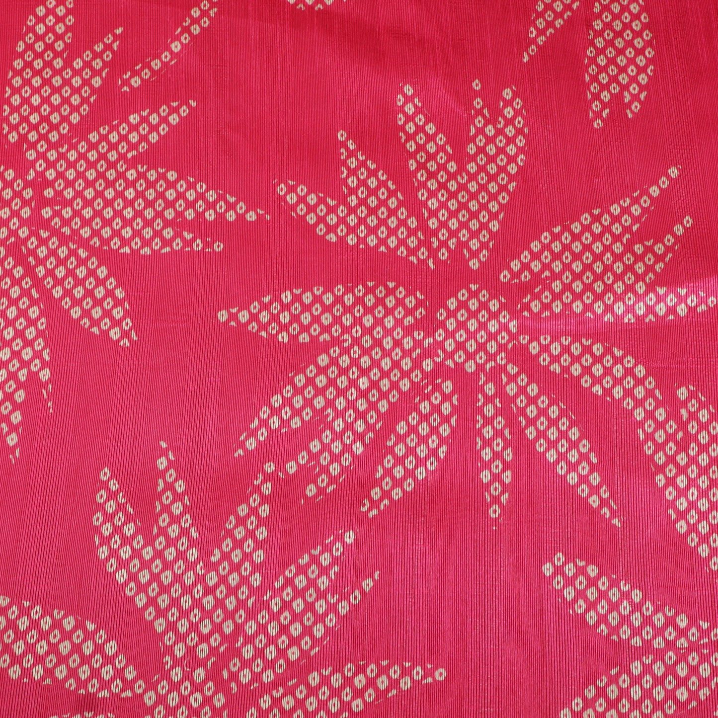 Pink Color Dupion Printed Fabric