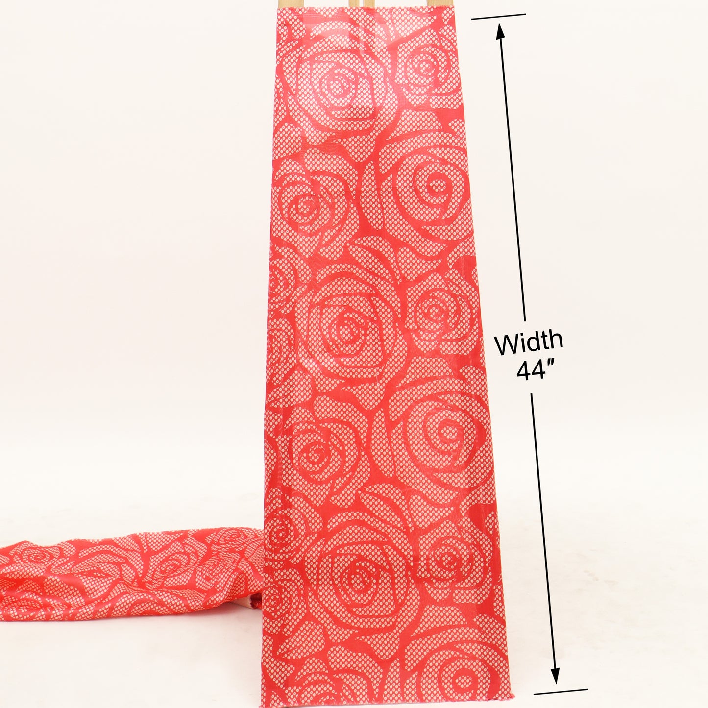 Floral Printed Dupion Fabric