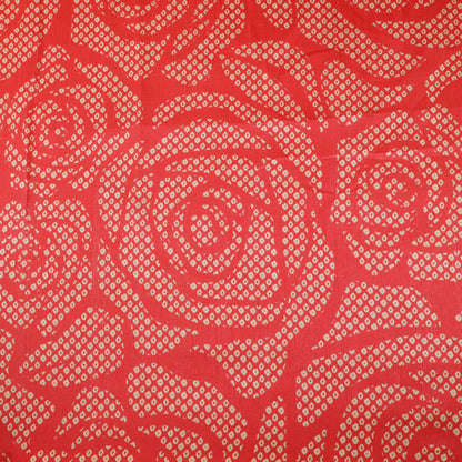 Floral Printed Dupion Fabric