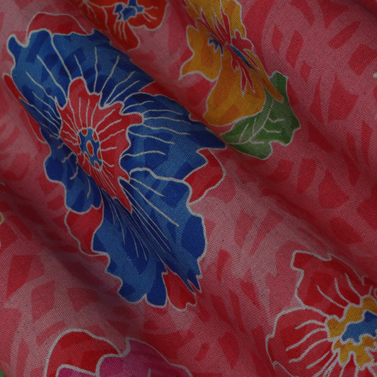 Colored Linen Print Fabric