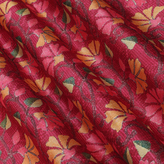 Floral Design Dupion Print Fabric