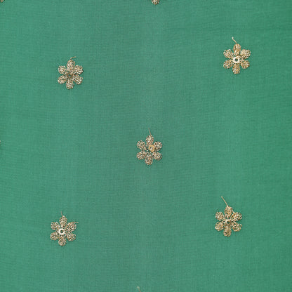 Gajji Silk Embroidery Fabric