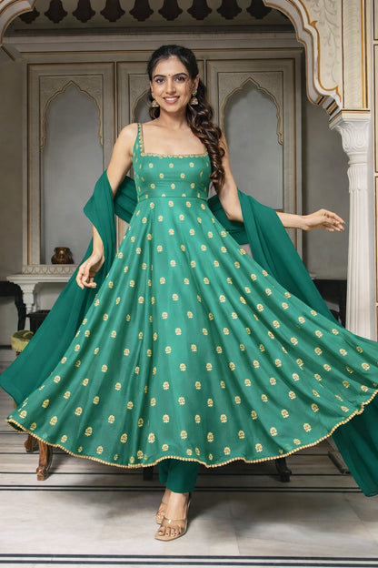 Gajji Silk Embroidery Fabric