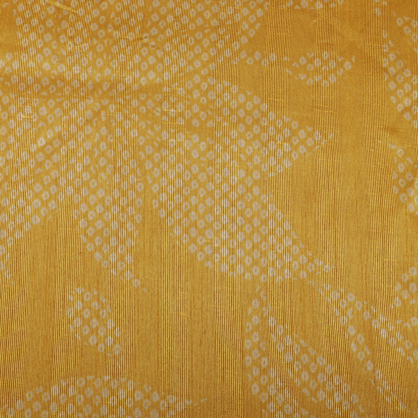 Yellow Color Dupion Print Fabric