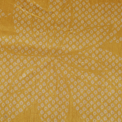 Yellow Color Dupion Print Fabric