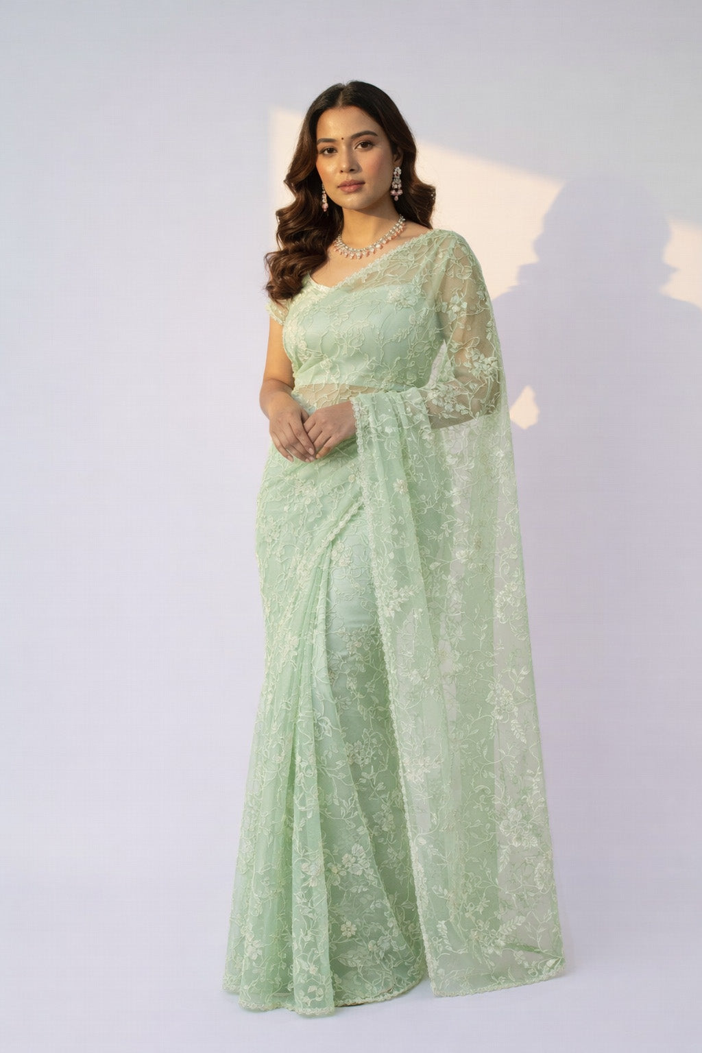 Net Embroidery Fabric