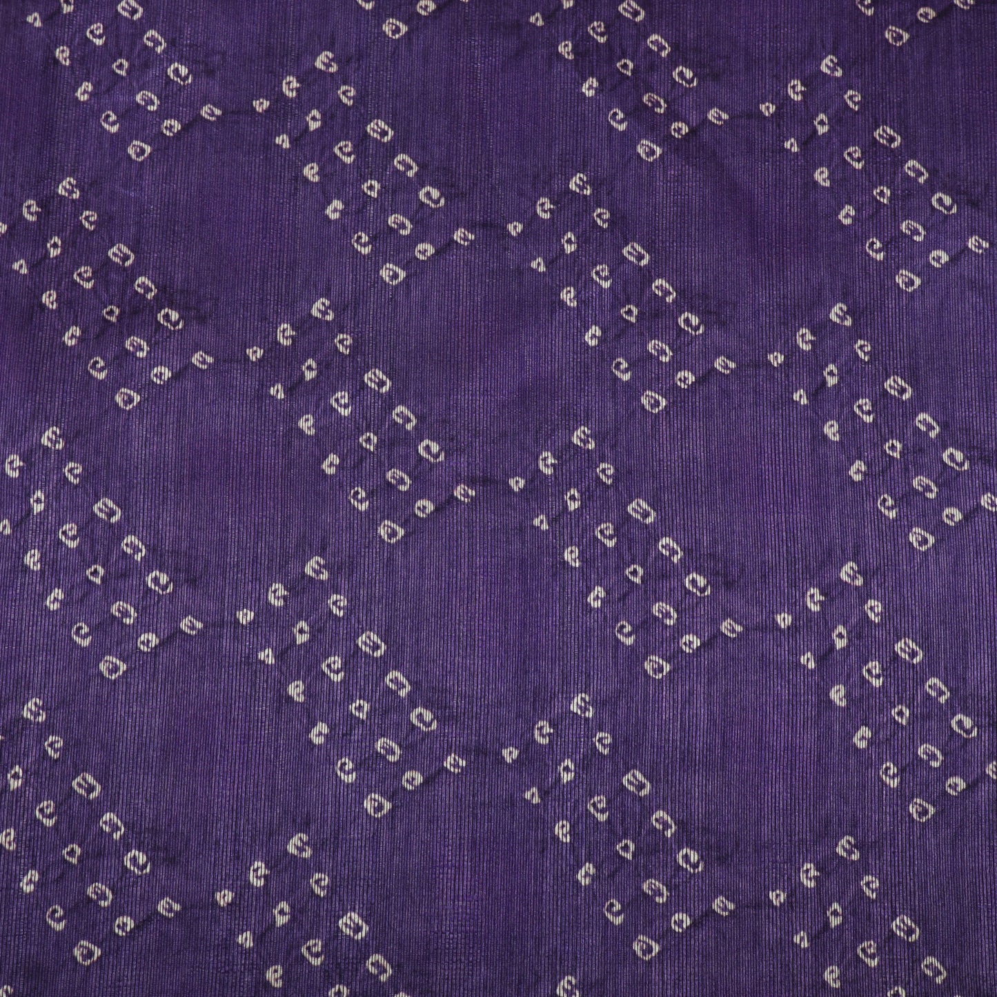 Blue Color Dupion Print Fabic