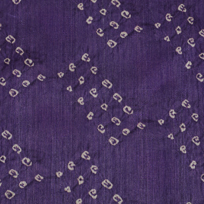 Blue Color Dupion Print Fabic