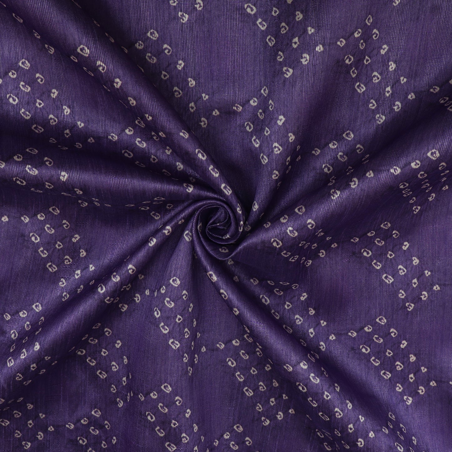 Blue Color Dupion Print Fabic