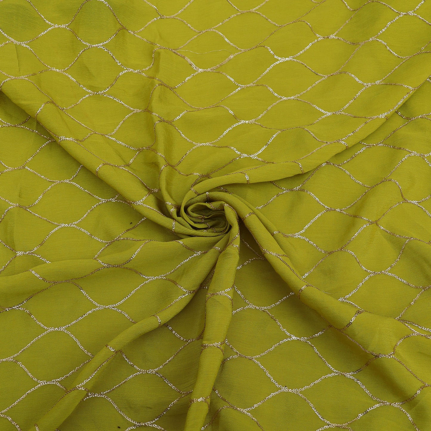 Silk Embroidery Fabric