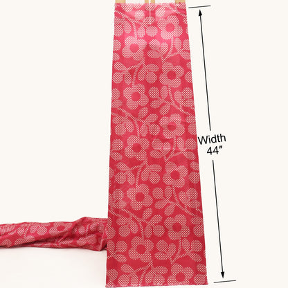 Floral Design Dupion Print Fabric