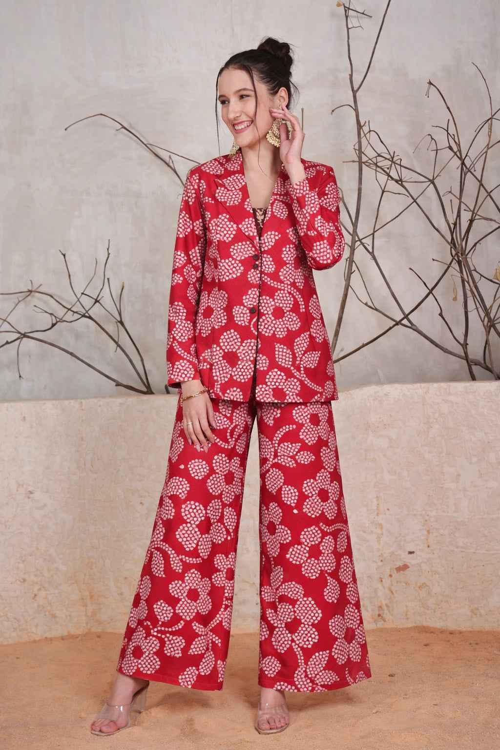 Floral Design Dupion Print Fabric