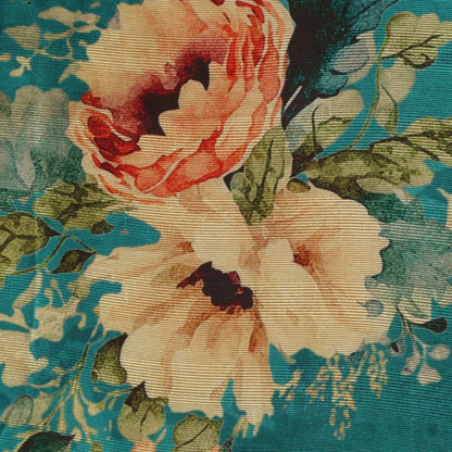 Floral Printed Dupion Print Fabric