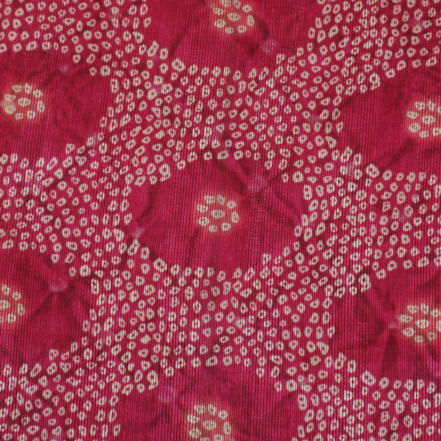 Dark Pink Dupion Print Fabric