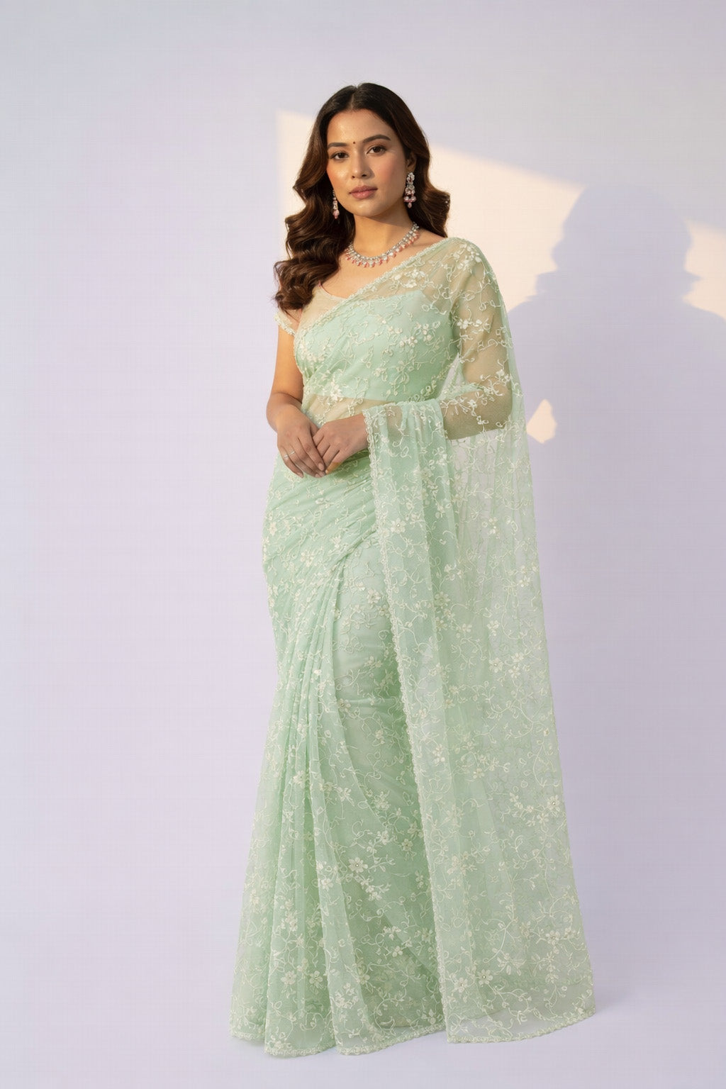 Net Embroidery Fabric