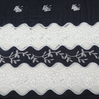 Chanderi Embroidery Fabric