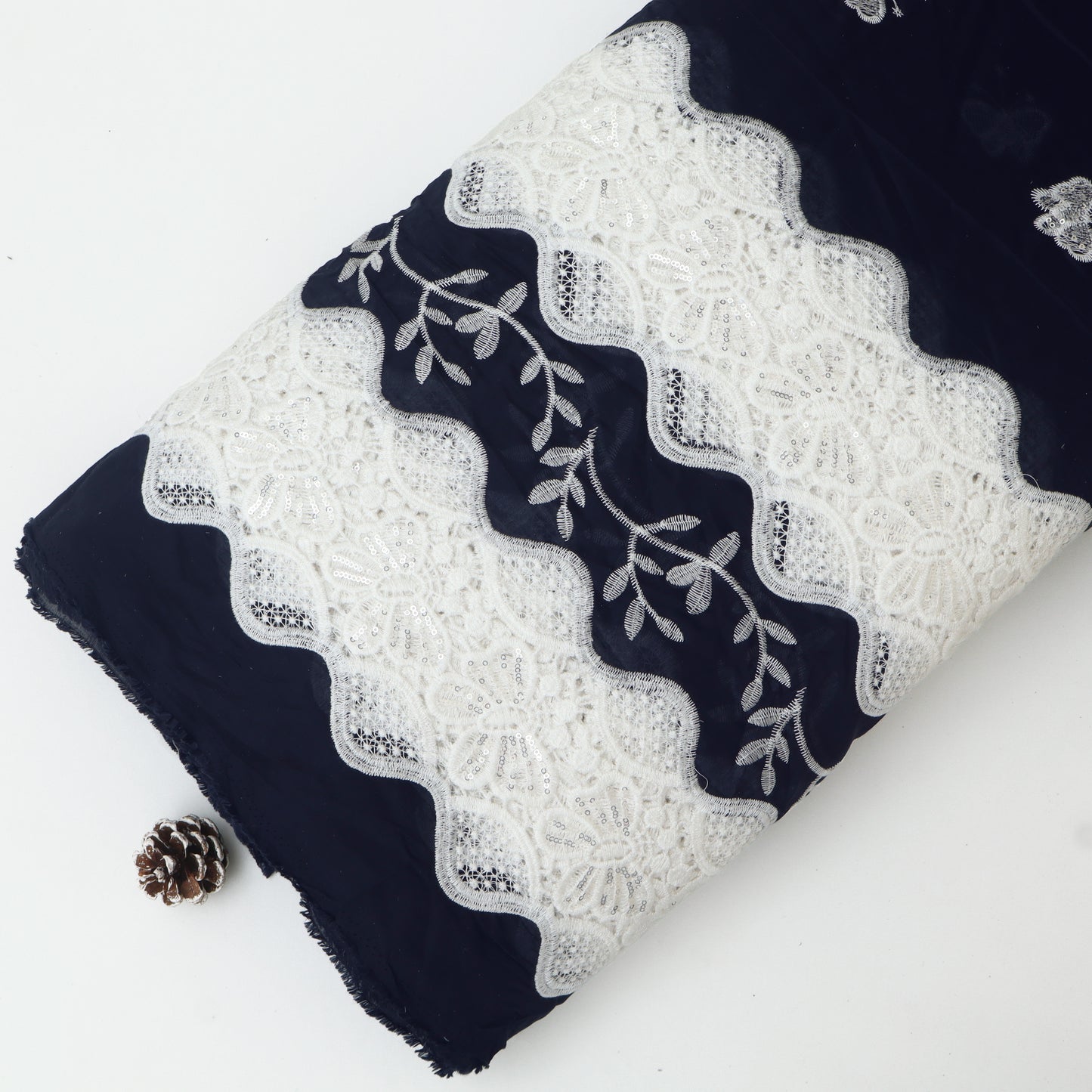 Chanderi Embroidery Fabric