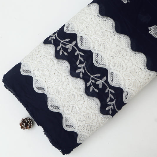 Chanderi Embroidery Fabric