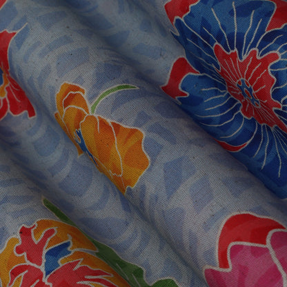 Colored Linen Print Fabric