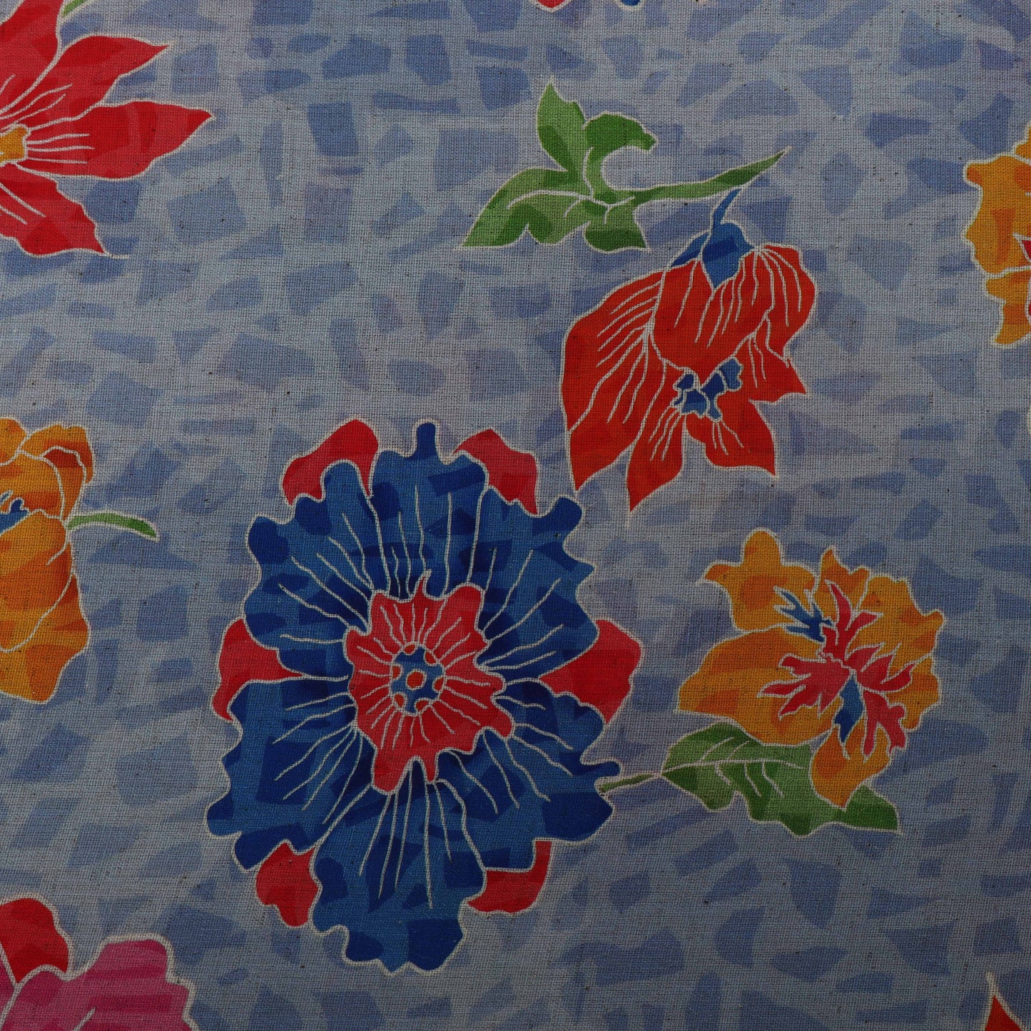 Colored Linen Print Fabric