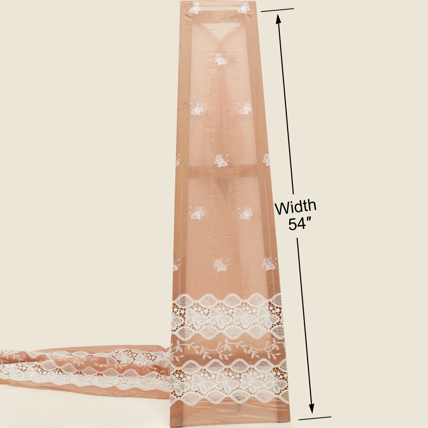 Chanderi Embroidery Fabric