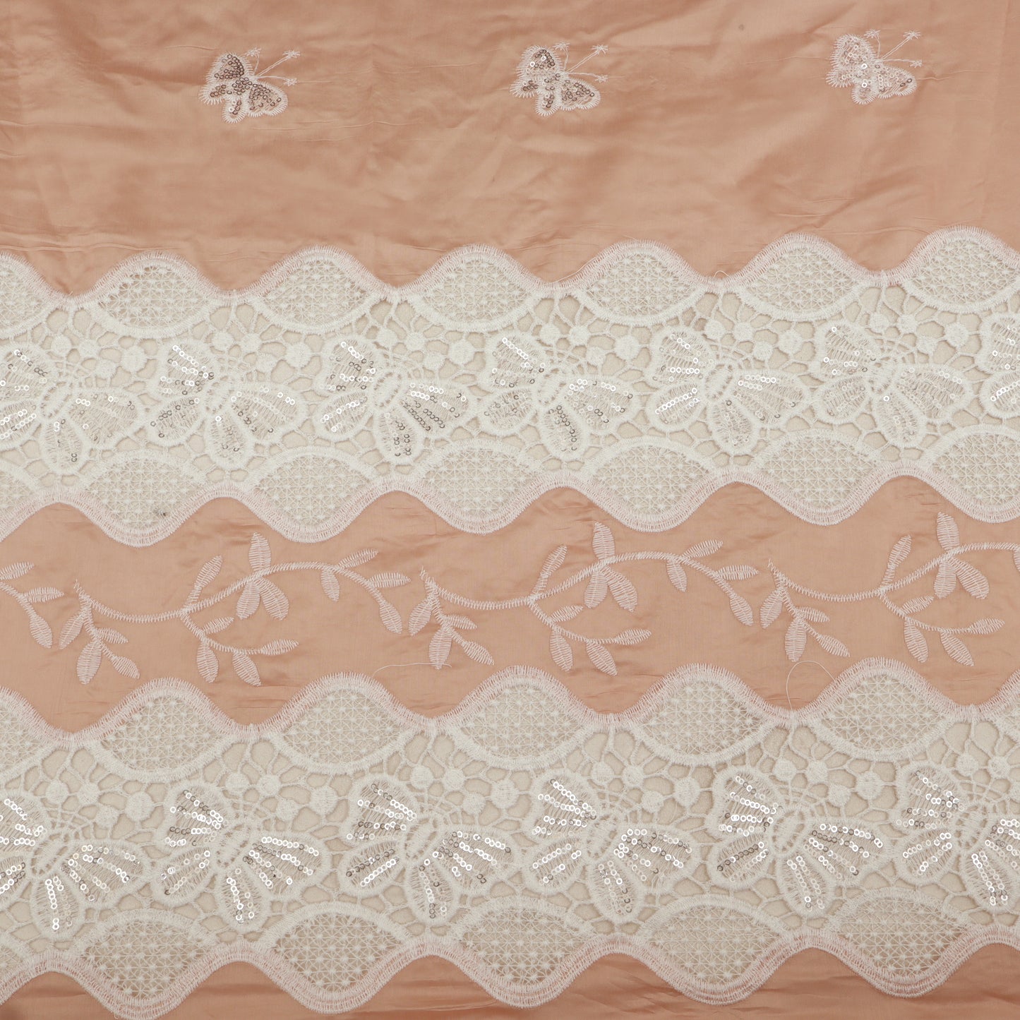 Chanderi Embroidery Fabric
