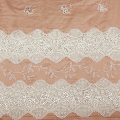 Chanderi Embroidery Fabric