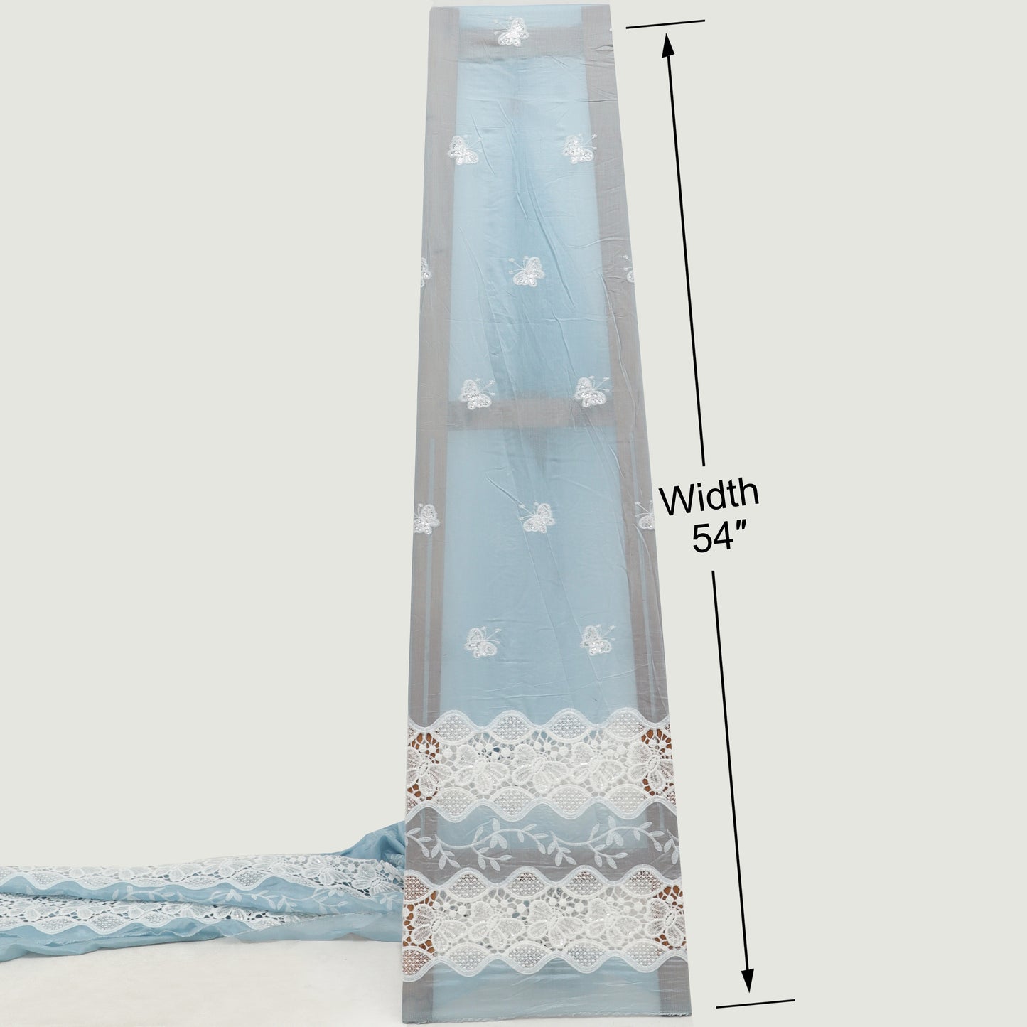 Chanderi Embroidery Fabric