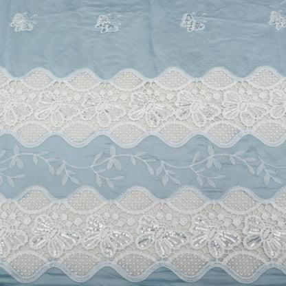 Chanderi Embroidery Fabric
