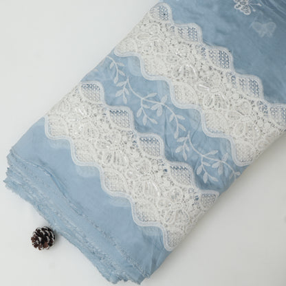 Chanderi Embroidery Fabric