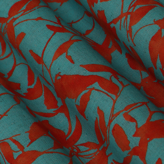 Colored Linen Print Fabric
