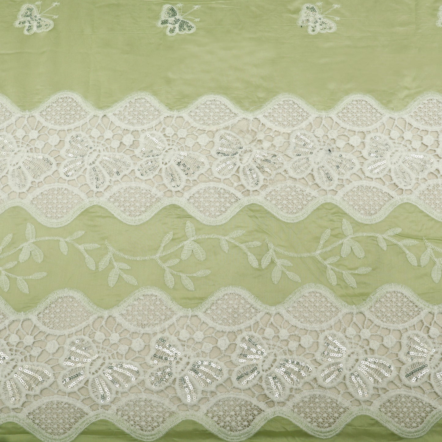 Chanderi Embroidery Fabric