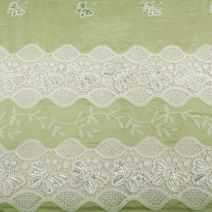 Chanderi Embroidery Fabric