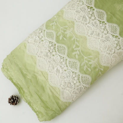 Chanderi Embroidery Fabric