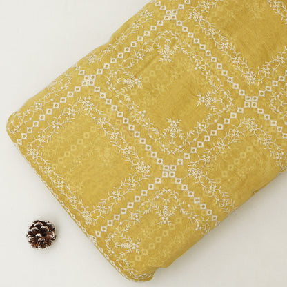 Mul Chanderi Embroidery Fabric