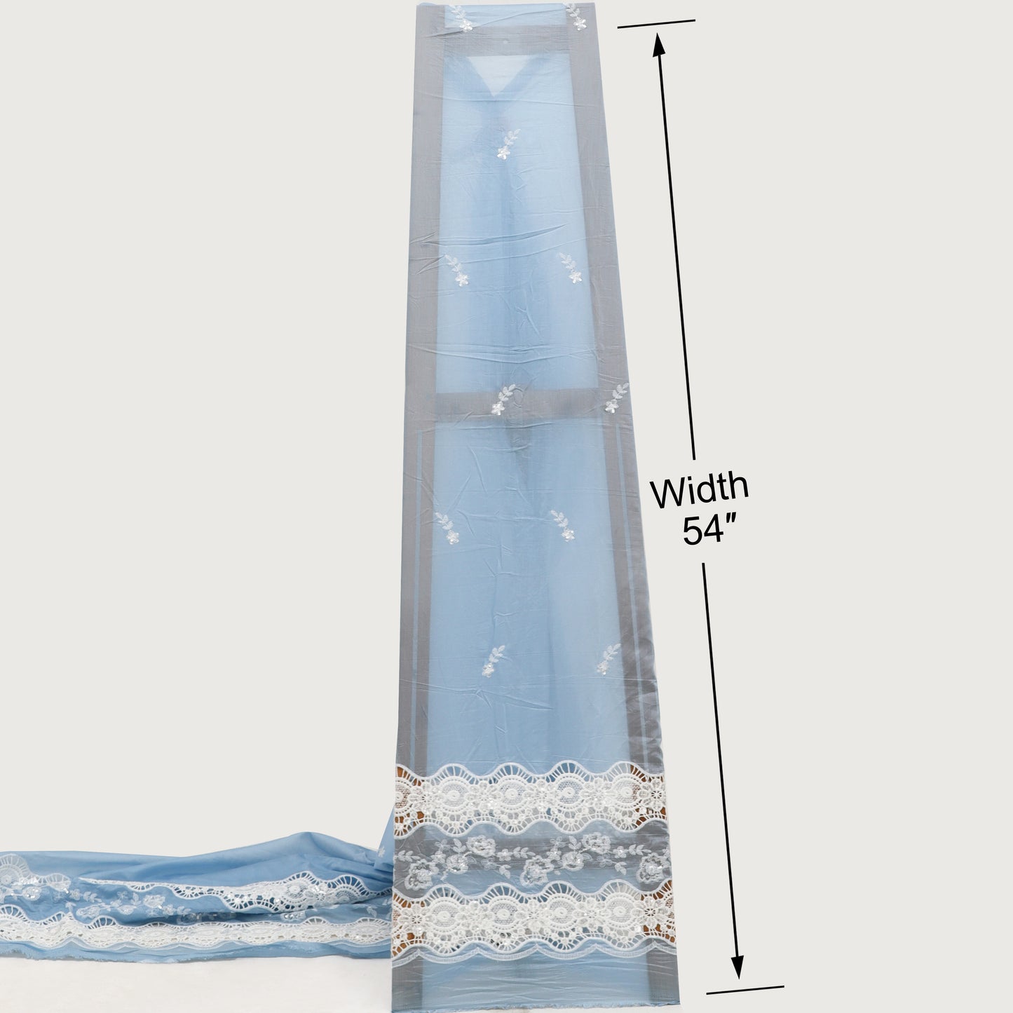 Chanderi Embroidery Fabric