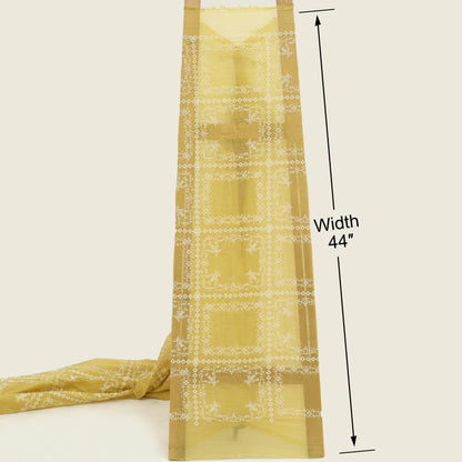 Mul Chanderi Embroidery Fabric