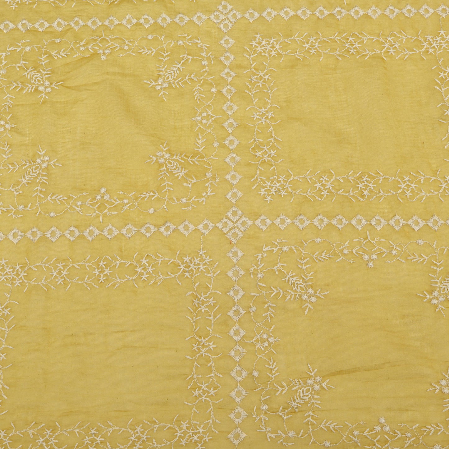 Mul Chanderi Embroidery Fabric