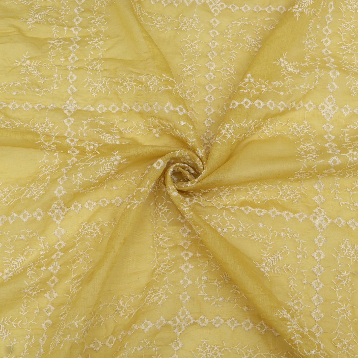 Mul Chanderi Embroidery Fabric