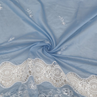 Chanderi Embroidery Fabric