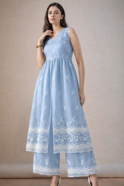 Chanderi Embroidery Fabric