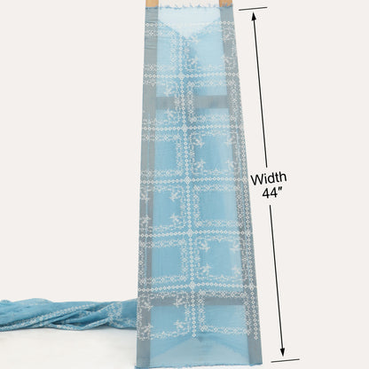 Mul Chanderi Embroidery Fabric