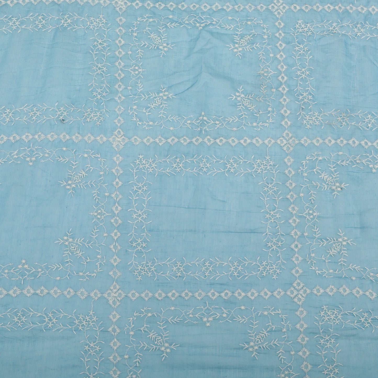 Mul Chanderi Embroidery Fabric