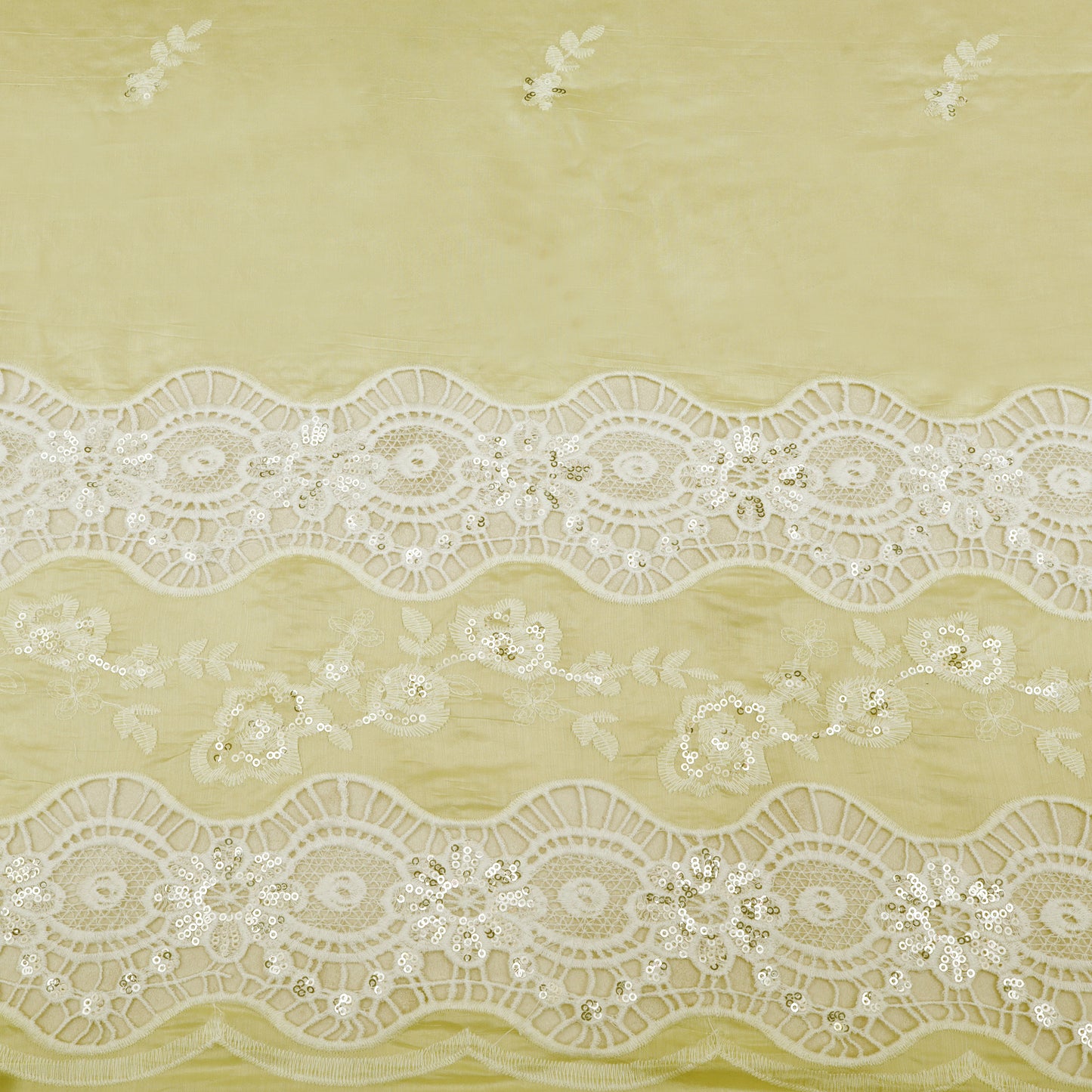 Chanderi Embroidery Fabric